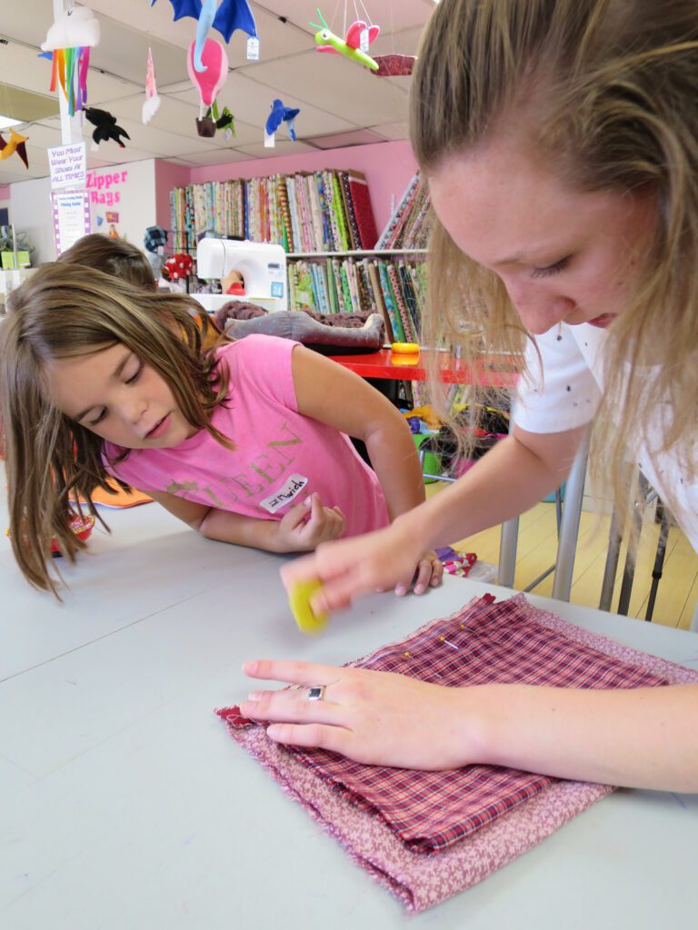Kids sewing class at Newton Sewing Studio